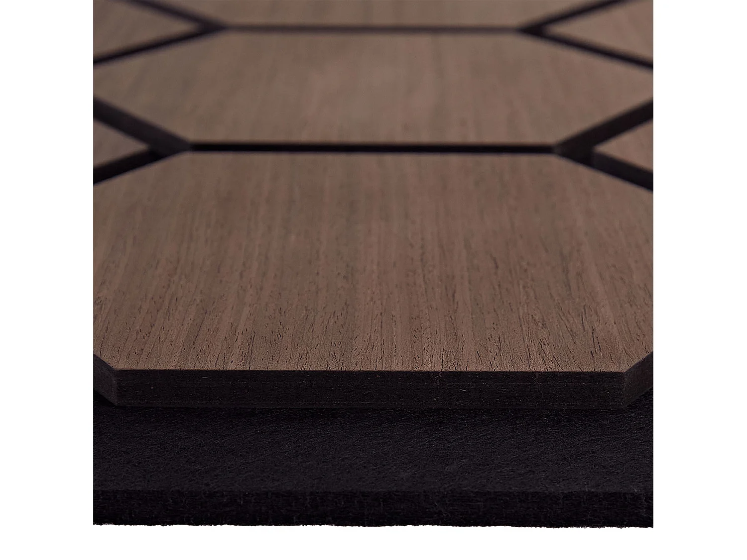 Panneaux Muraux 62x76 cm Marron Hexagone