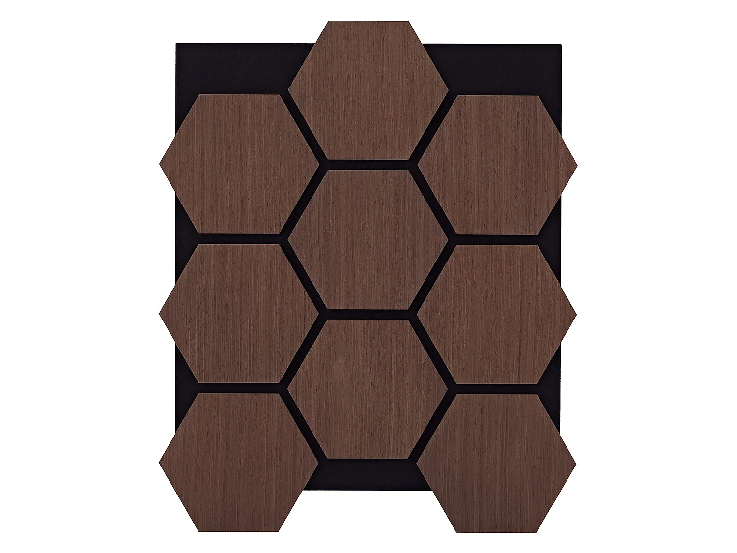 Panneaux Muraux 62x76 cm Marron Hexagone