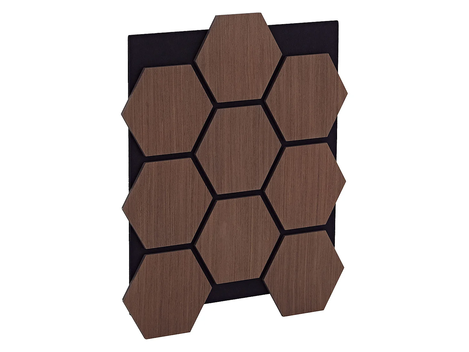 Panneaux Muraux 62x76 cm Marron Hexagone