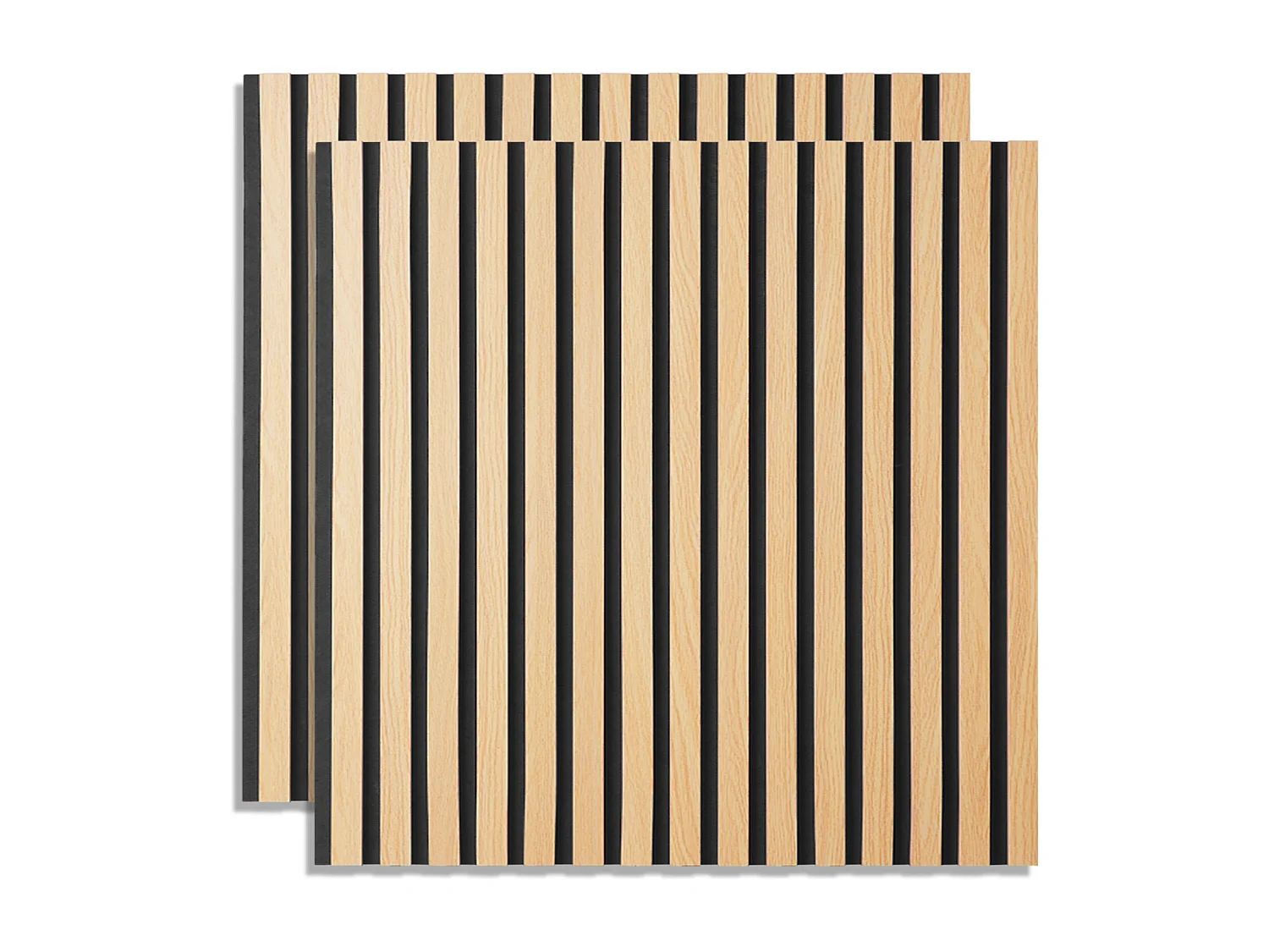 Wandpaneel 60x60x2,5 cm natürliche Akustik-Schallabsorberpaneele