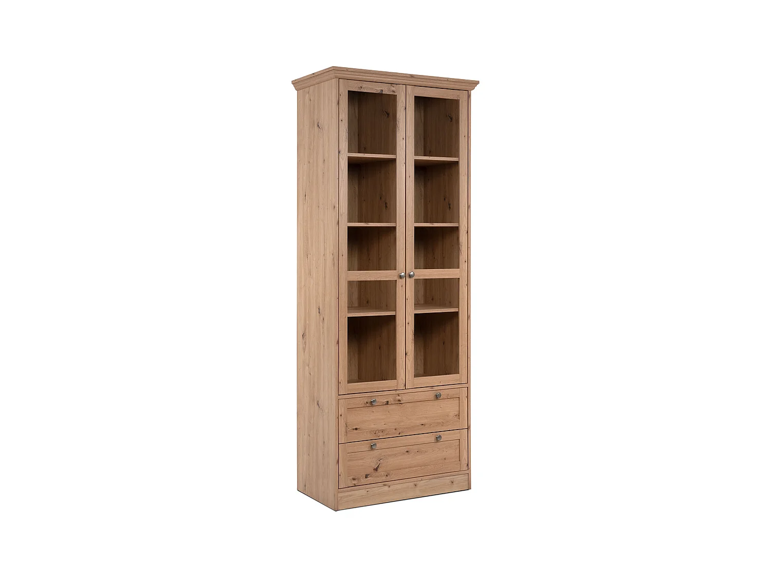 Highboard 80x200x45 cm natuurlijk eikenhout