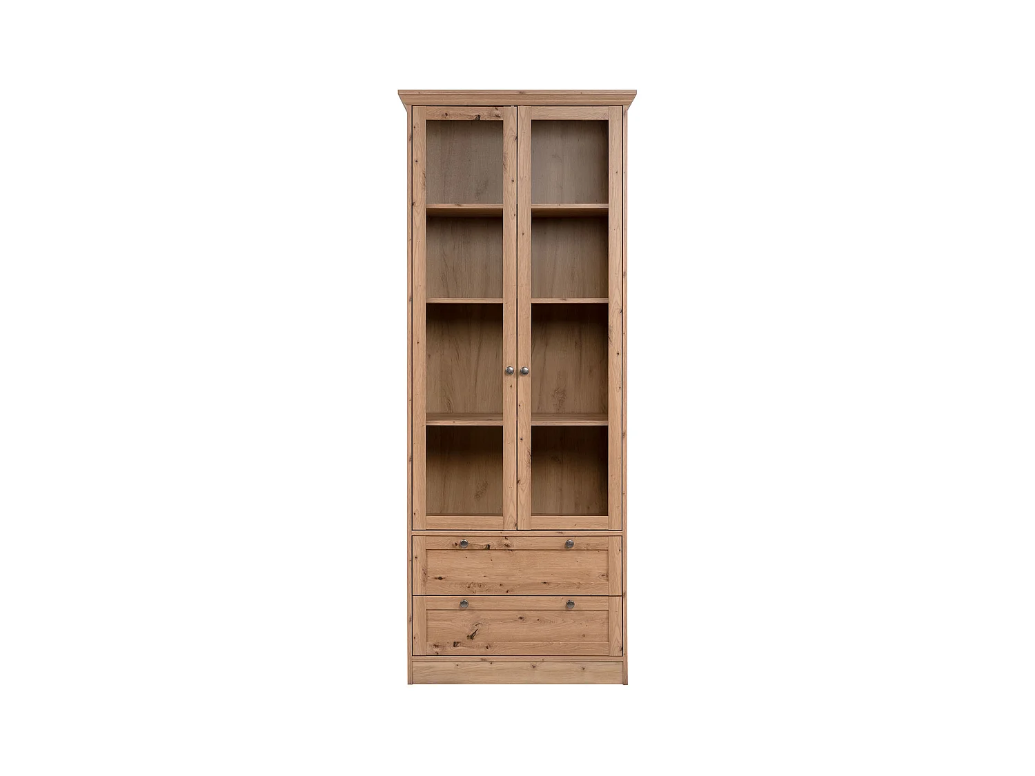 Highboard 80x200x45 cm natuurlijk eikenhout