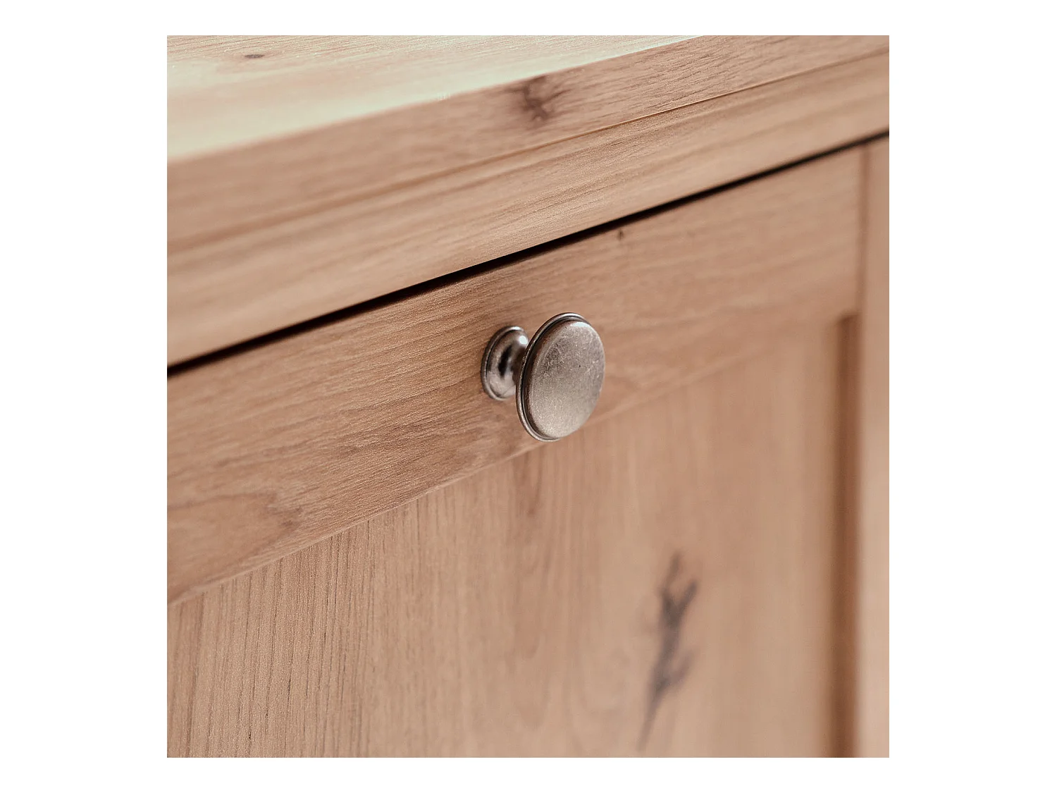 Highboard 80x200x45 cm natuurlijk eikenhout