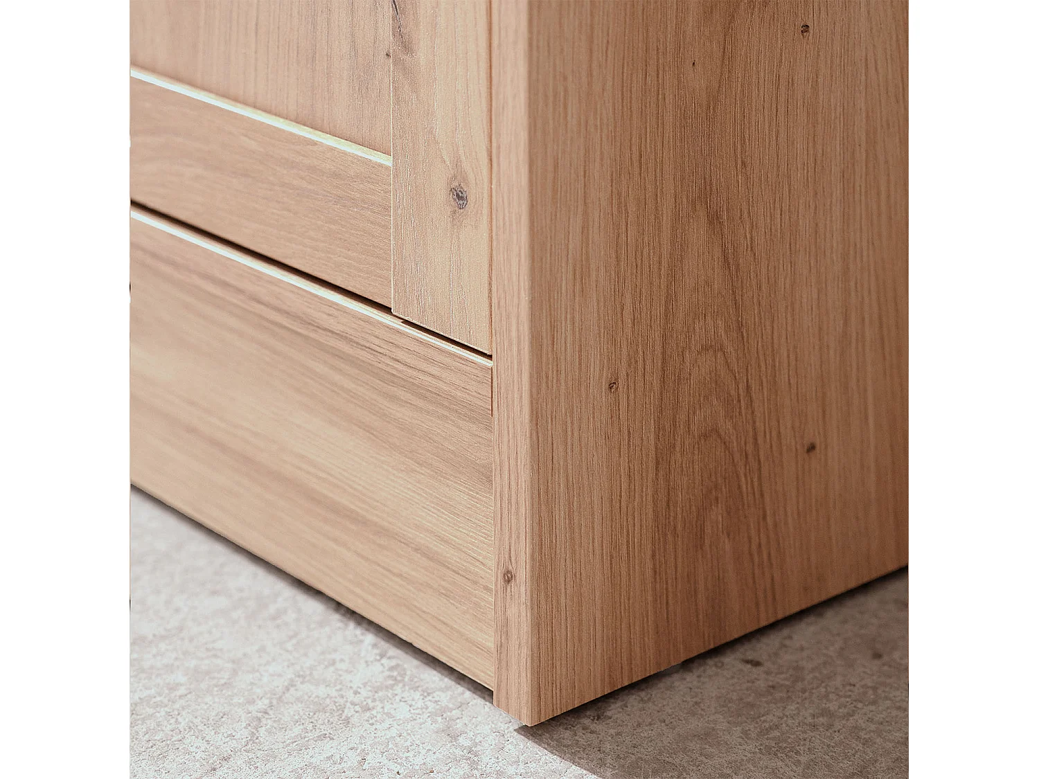 Aparador alto 80x200x45 cm roble natural