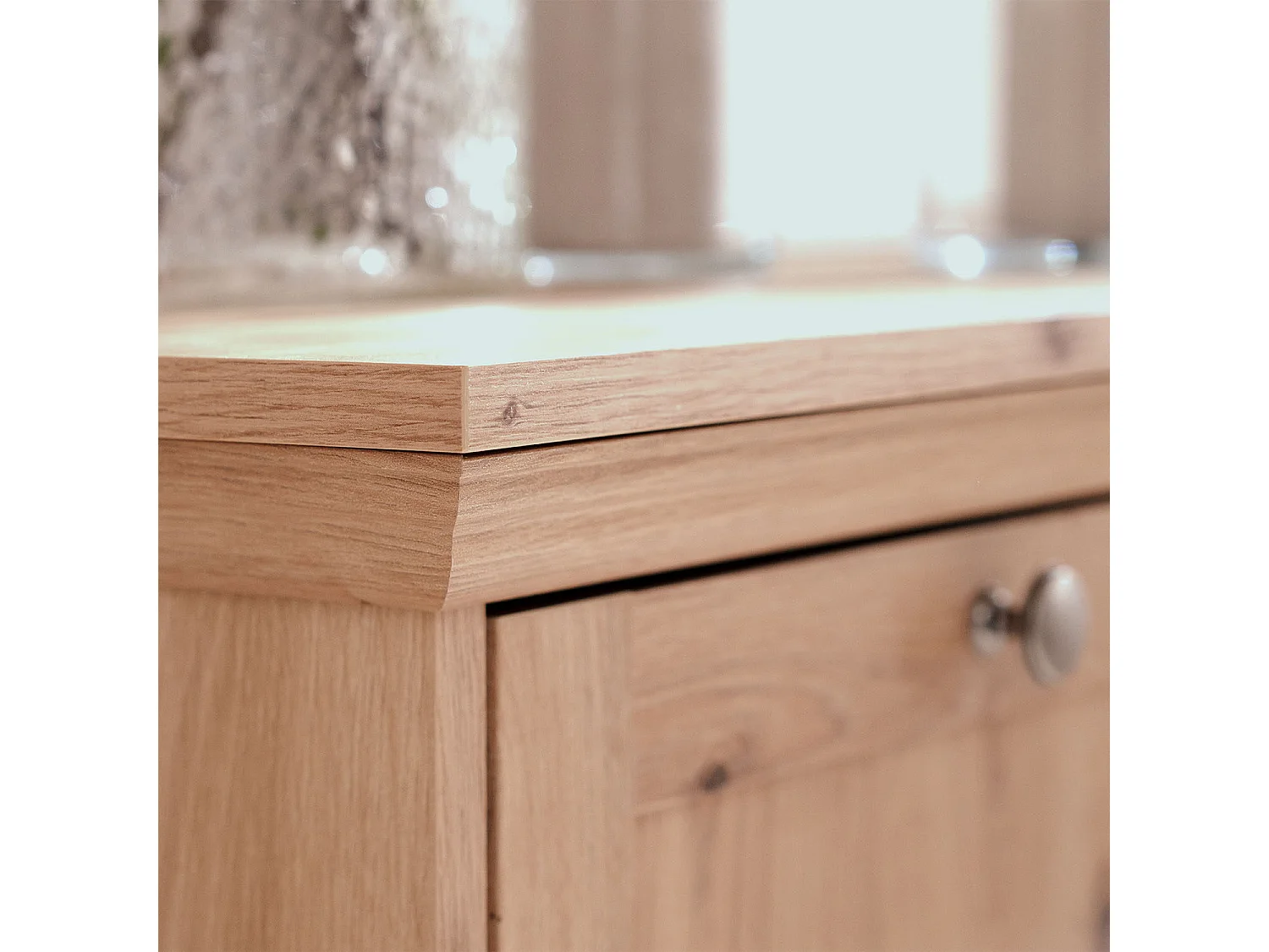 Bahut 80x200x45 cm chêne naturel