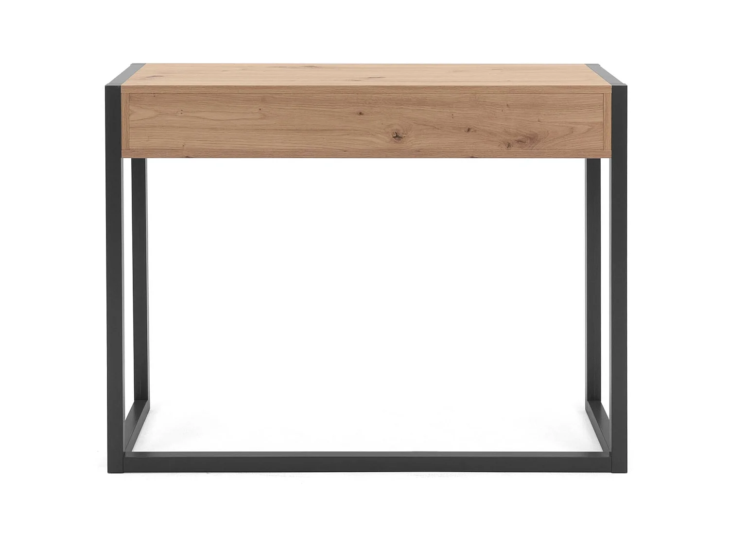 Konsolowy stolik 100x75x35 cm naturalny antracyt