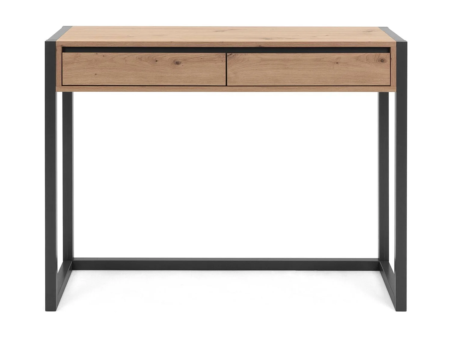 Konsolentisch 100x75x35 cm natur anthrazit