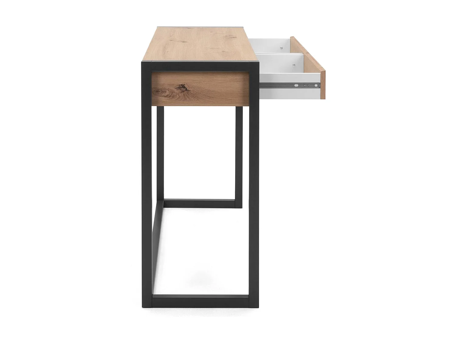 Konsolentisch 100x75x35 cm natur anthrazit