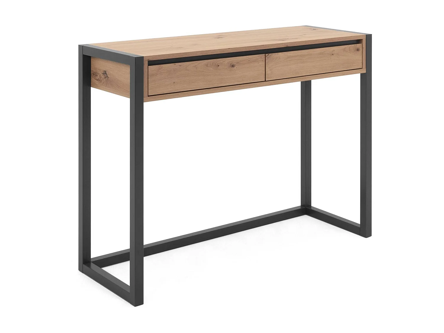 Consoletafel 100x75x35 cm natuurlijk antraciet