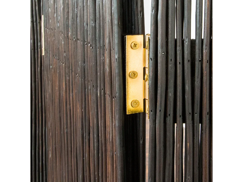 Separador de ambiente 120x3x170 cm marrón Paravent