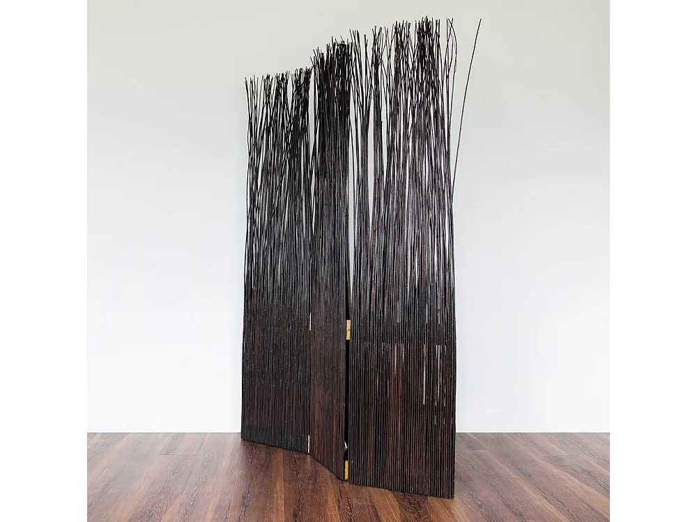 Separador de ambiente 120x3x170 cm marrón Paravent