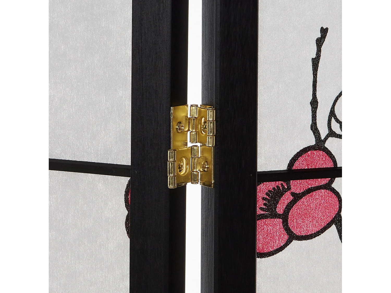 Kamerscherm 179x132x2 cm zwart Shoji