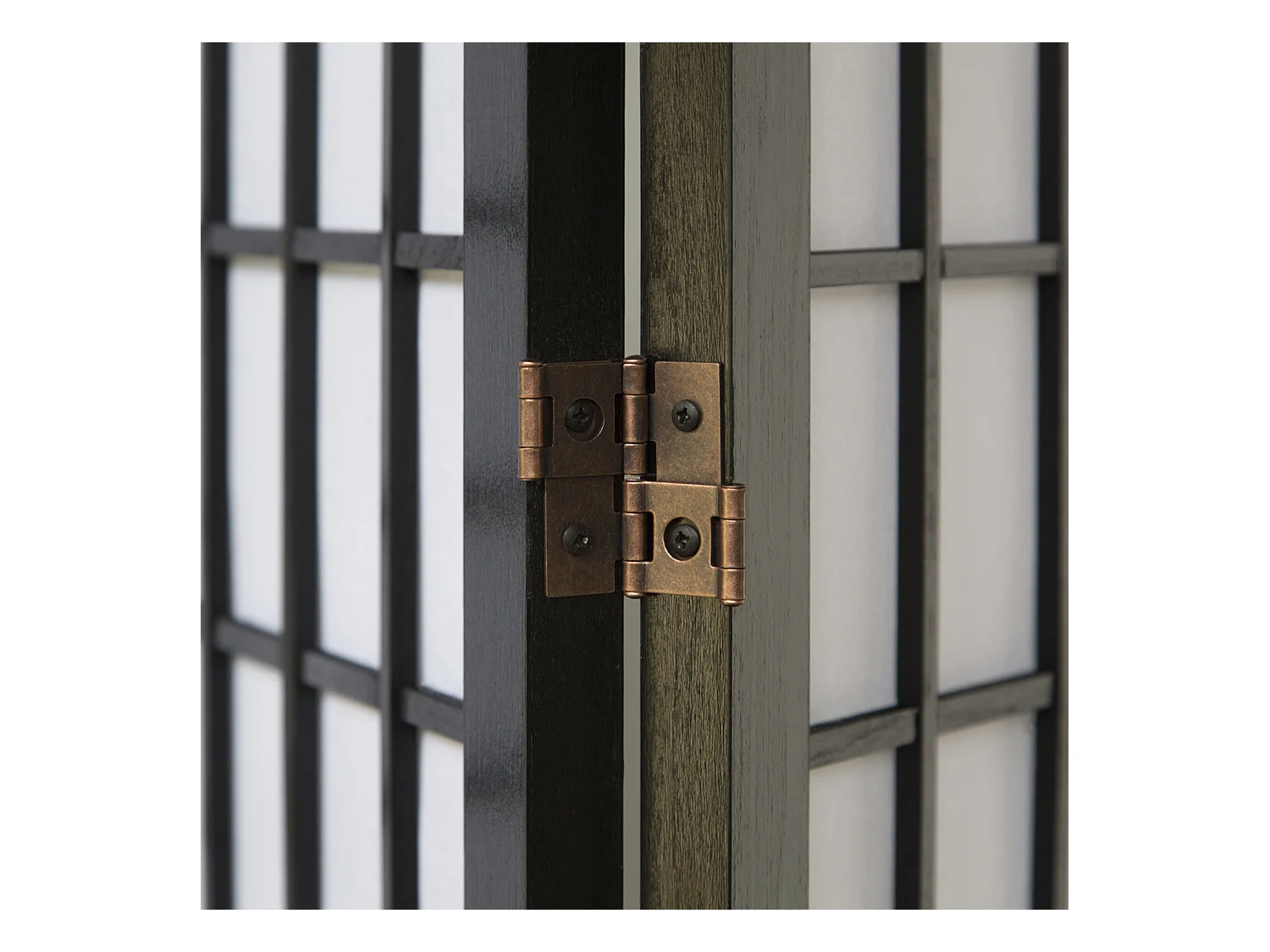 Paravent 264x175x2,2 cm noir Shoji