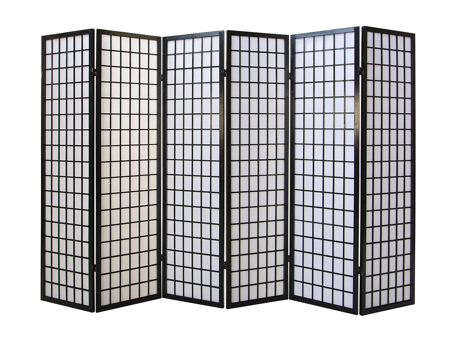 Kamerscherm 264x175x2,2 cm zwart Shoji