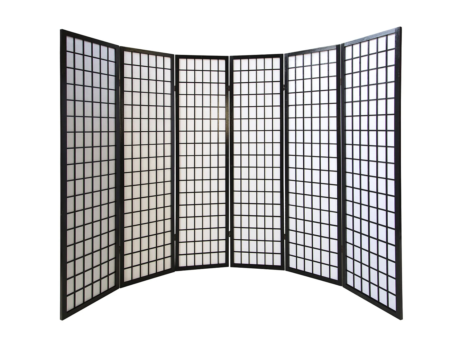 Kamerscherm 264x175x2,2 cm zwart Shoji