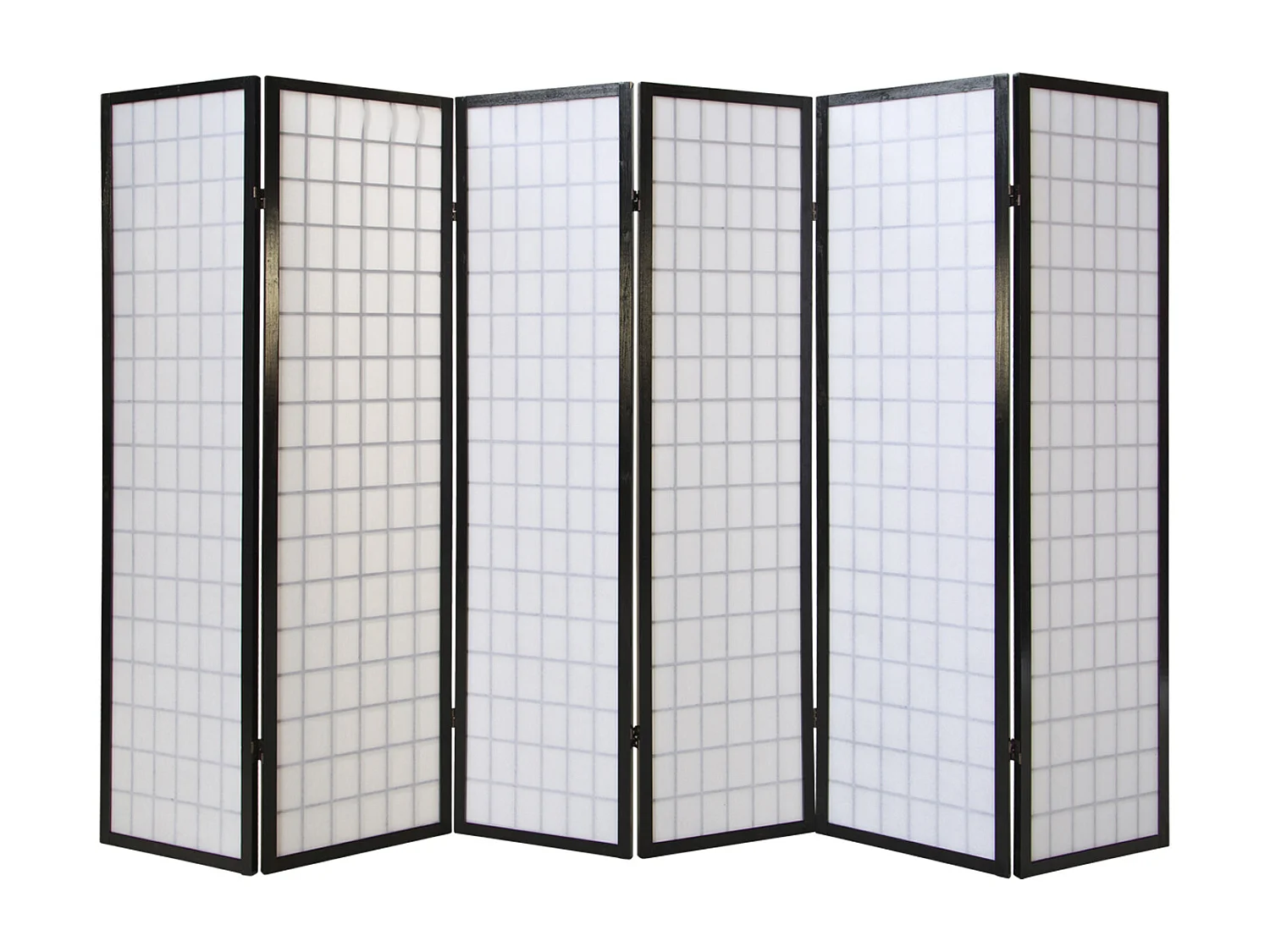 Kamerscherm 264x175x2,2 cm zwart Shoji