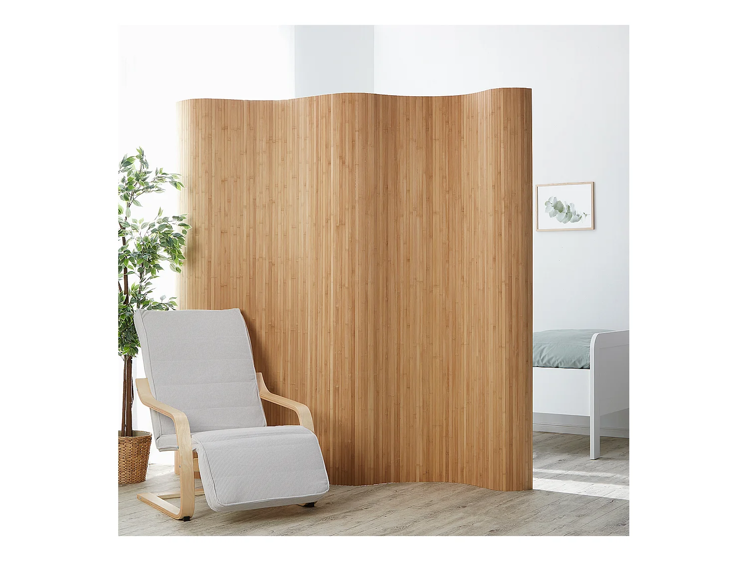 Paravent 200x250 cm Marron