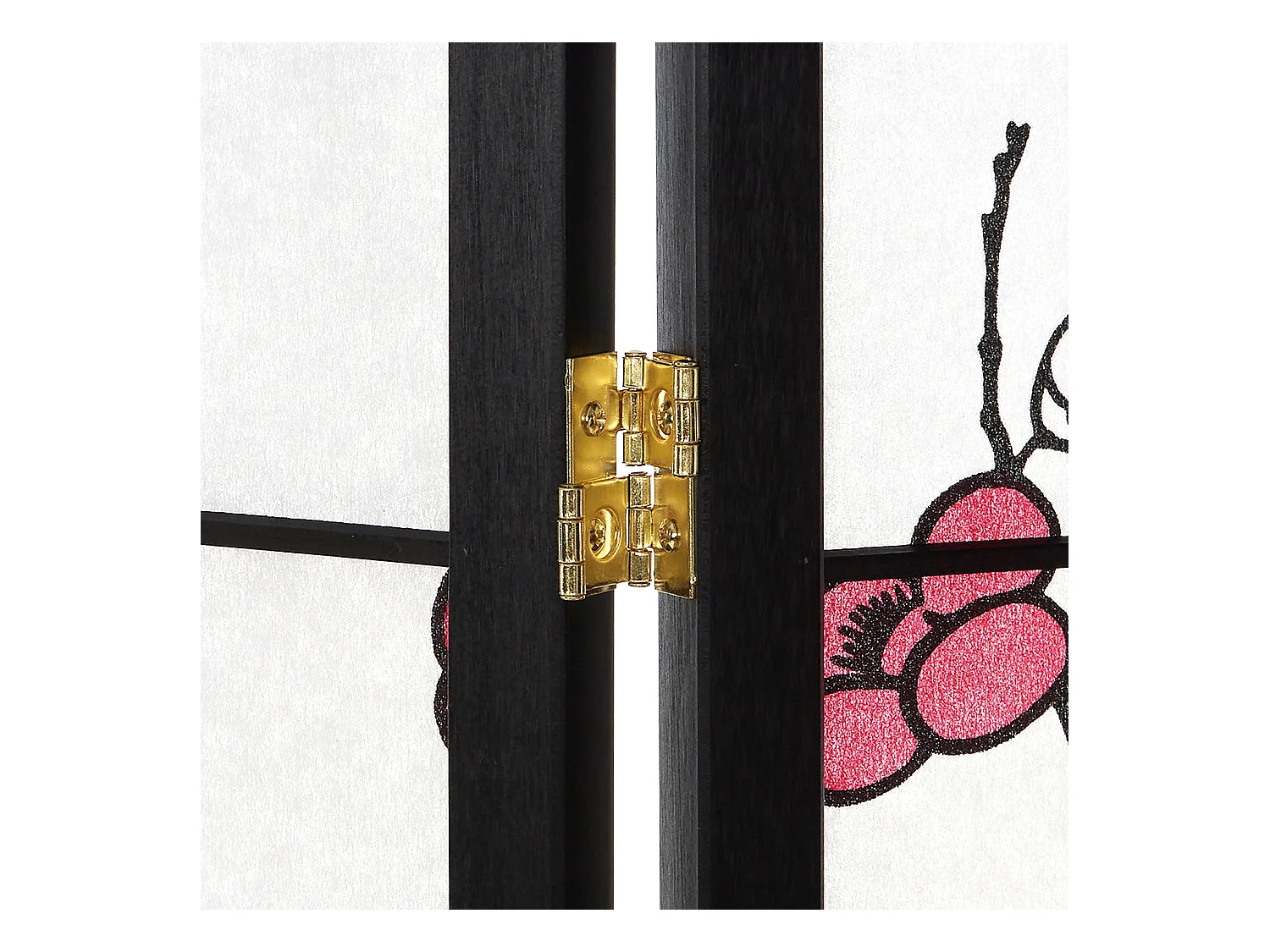 Séparateur de pièce 176x2x179 cm noir Shoji