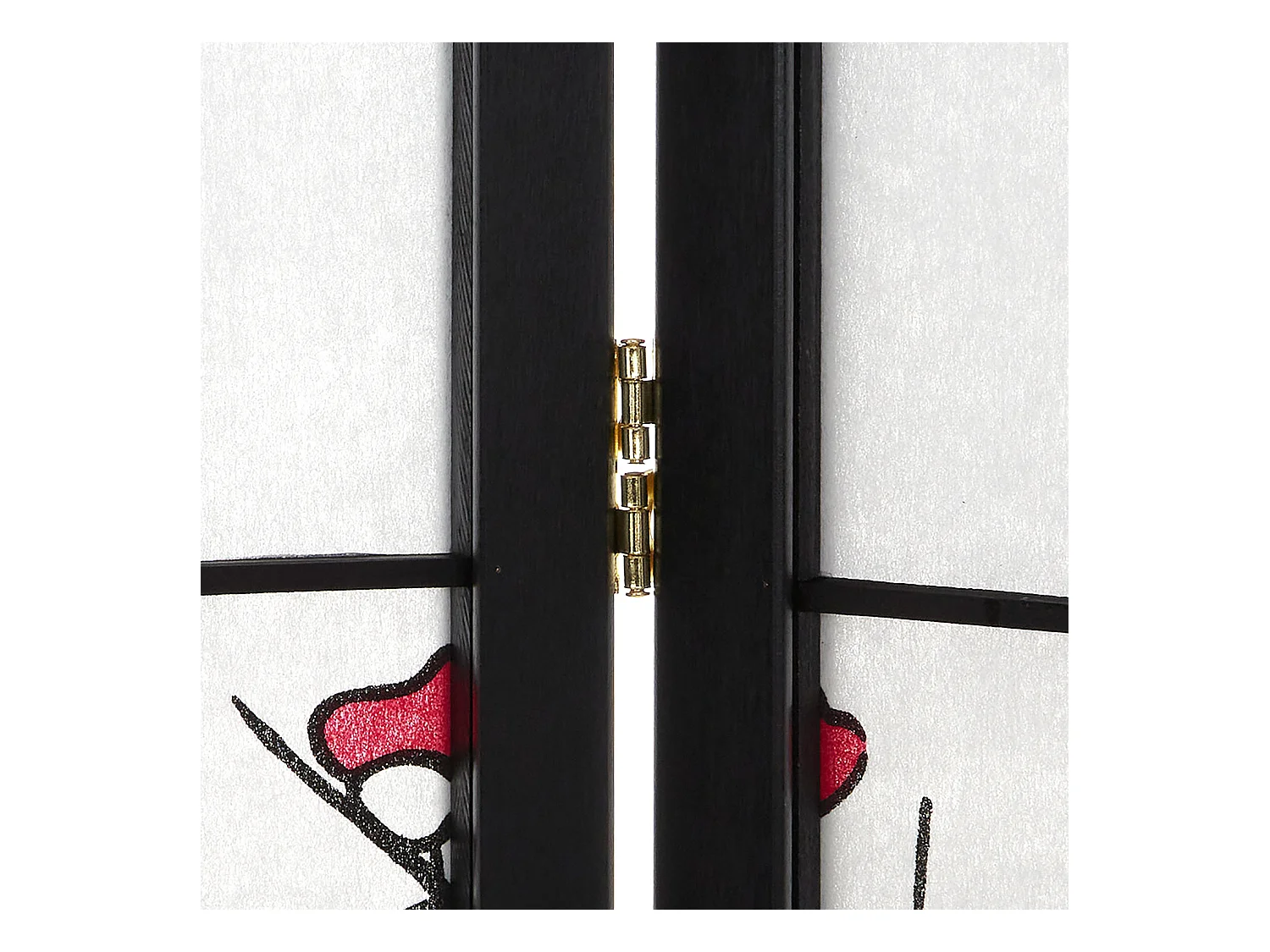 Séparateur de pièce 176x2x179 cm noir Shoji