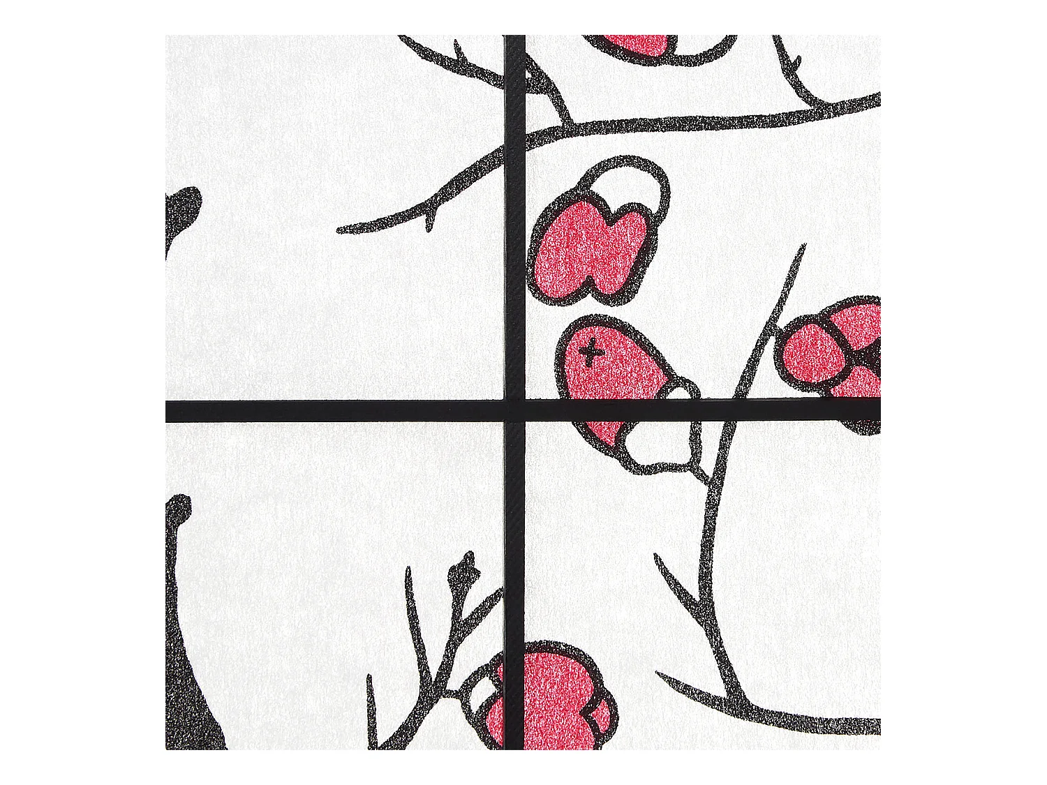 Séparateur de pièce 176x2x179 cm noir Shoji