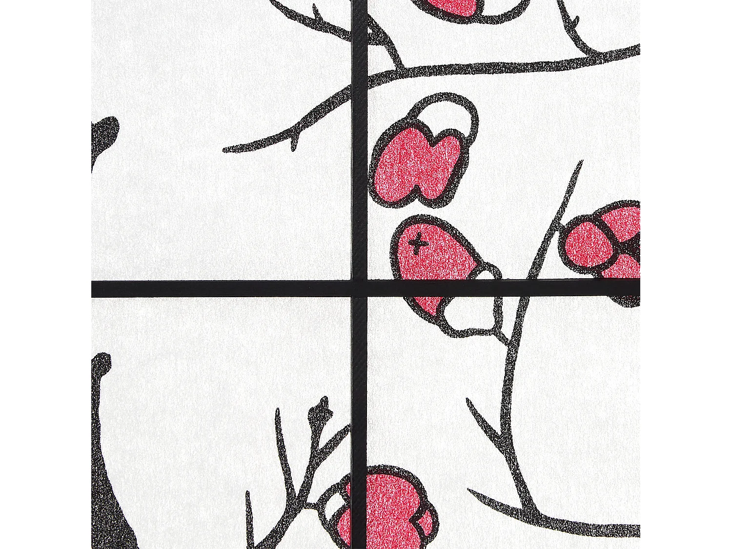 Raumteiler 176x2x179 cm schwarz Shoji