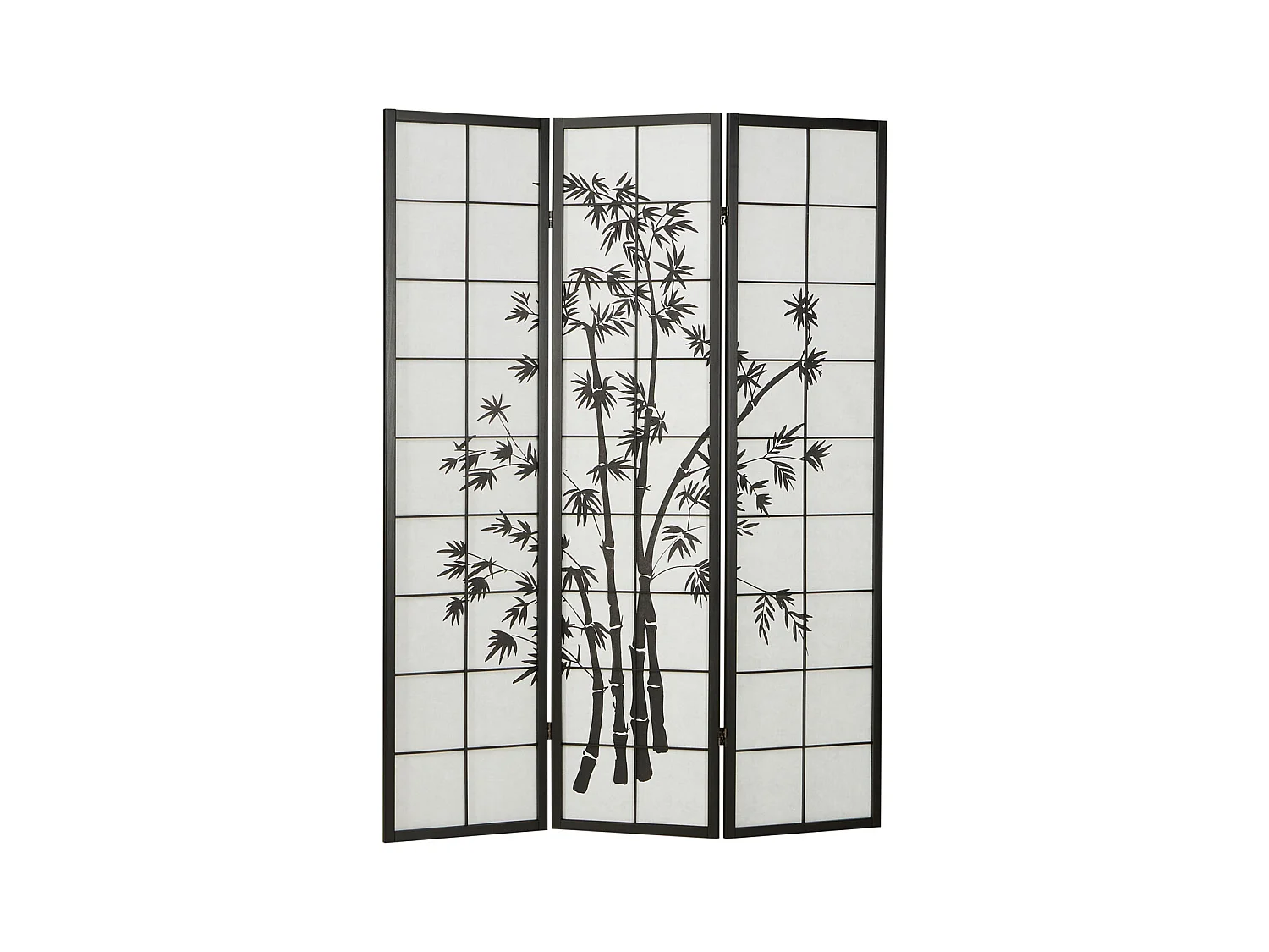 Séparateur de pièce 132x2x179 cm noir Shoji