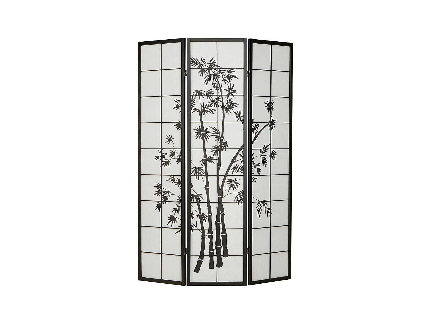 Séparateur de pièce 132x2x179 cm noir Shoji