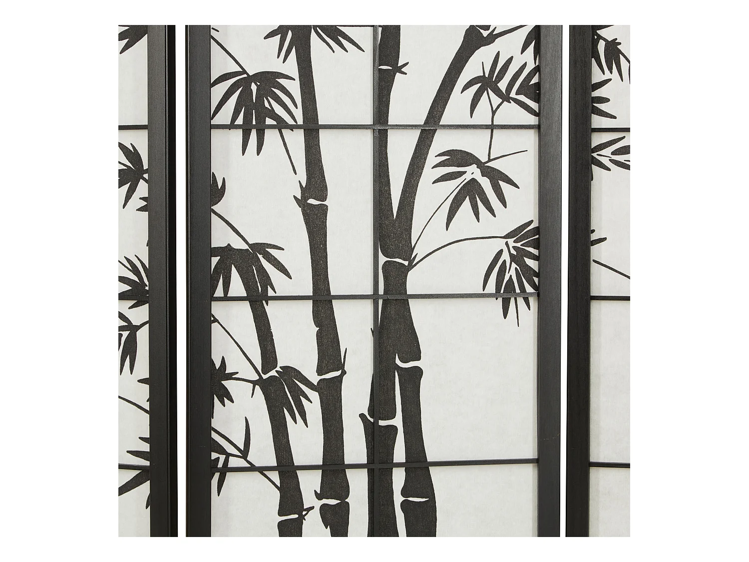 Séparateur de pièce 132x2x179 cm noir Shoji