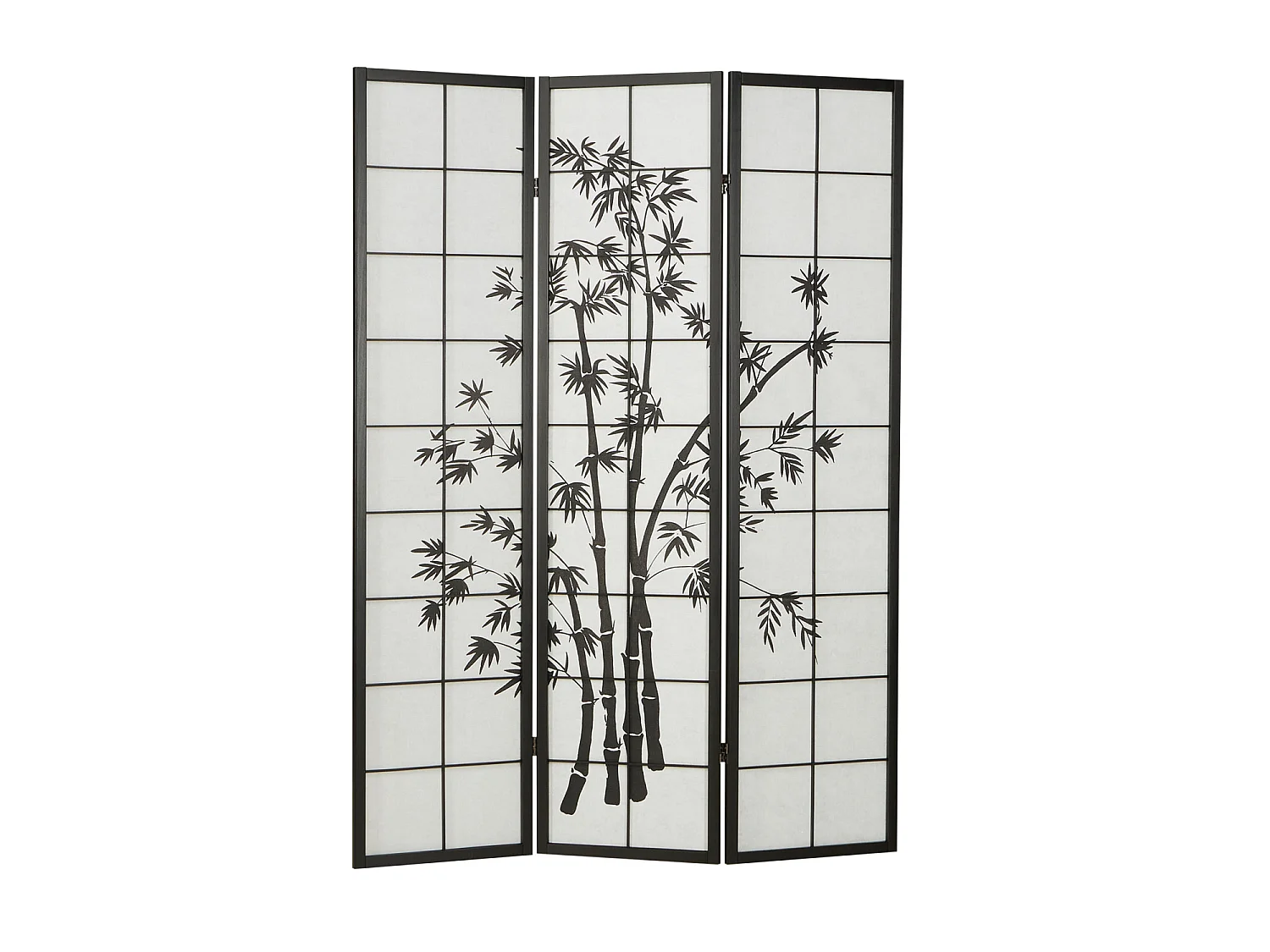 Parawan 132x2x179 cm czarny Shoji