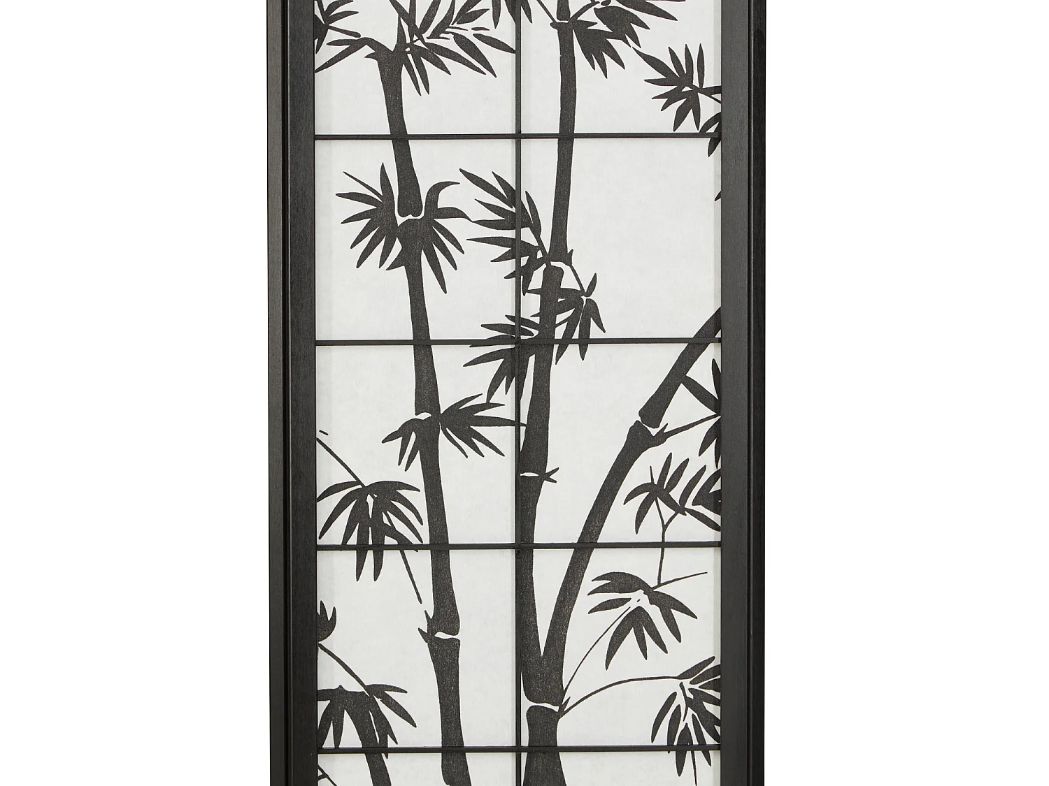 Parawan 132x2x179 cm czarny Shoji