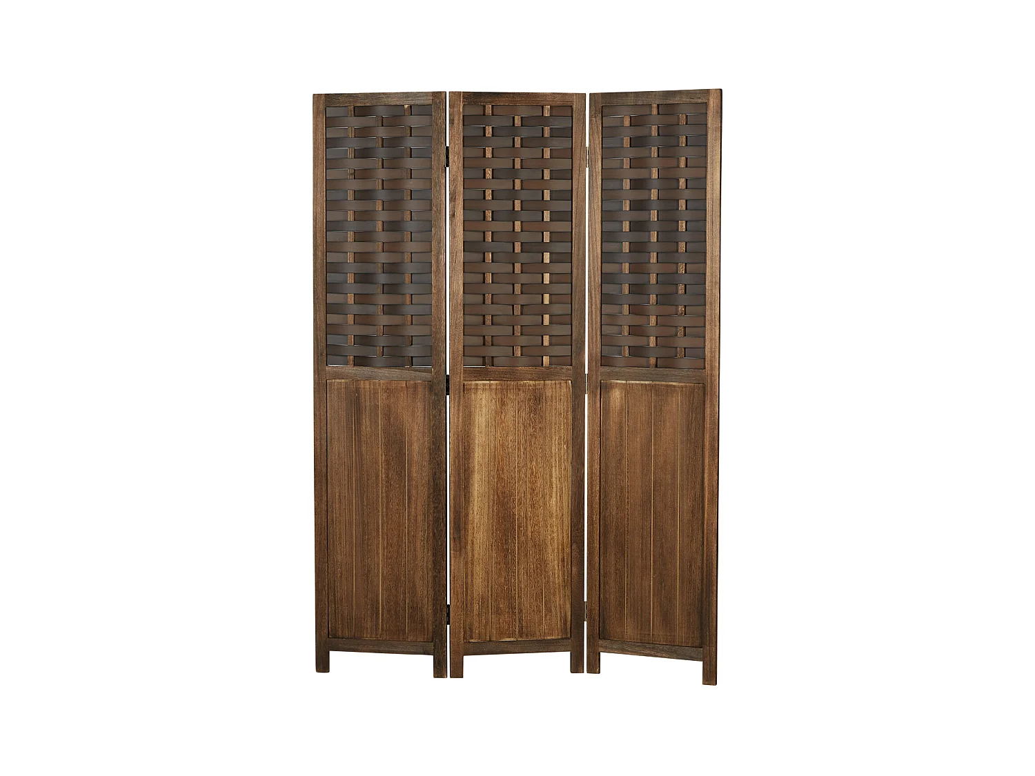 Paravent 120x170x2 cm marron, séparateur de pièce