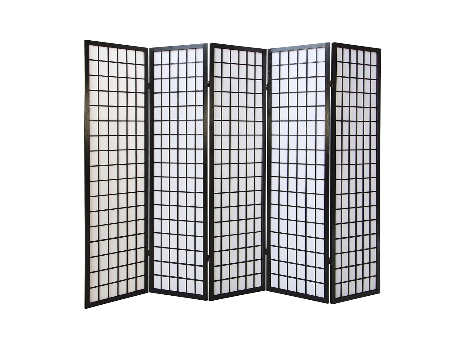 Paravent 175x220x2,2 cm noir Shoji