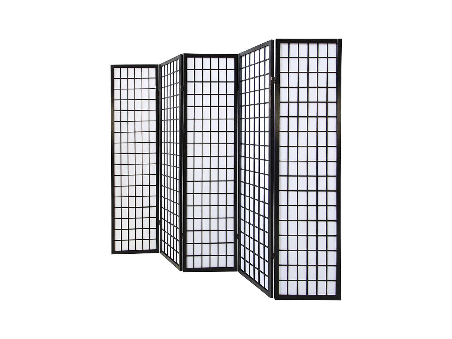 Paravent 175x220x2,2 cm noir Shoji