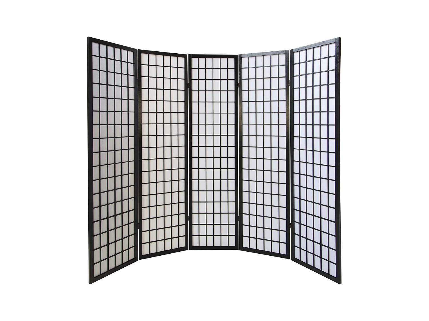 Paravent 175x220x2,2 cm noir Shoji