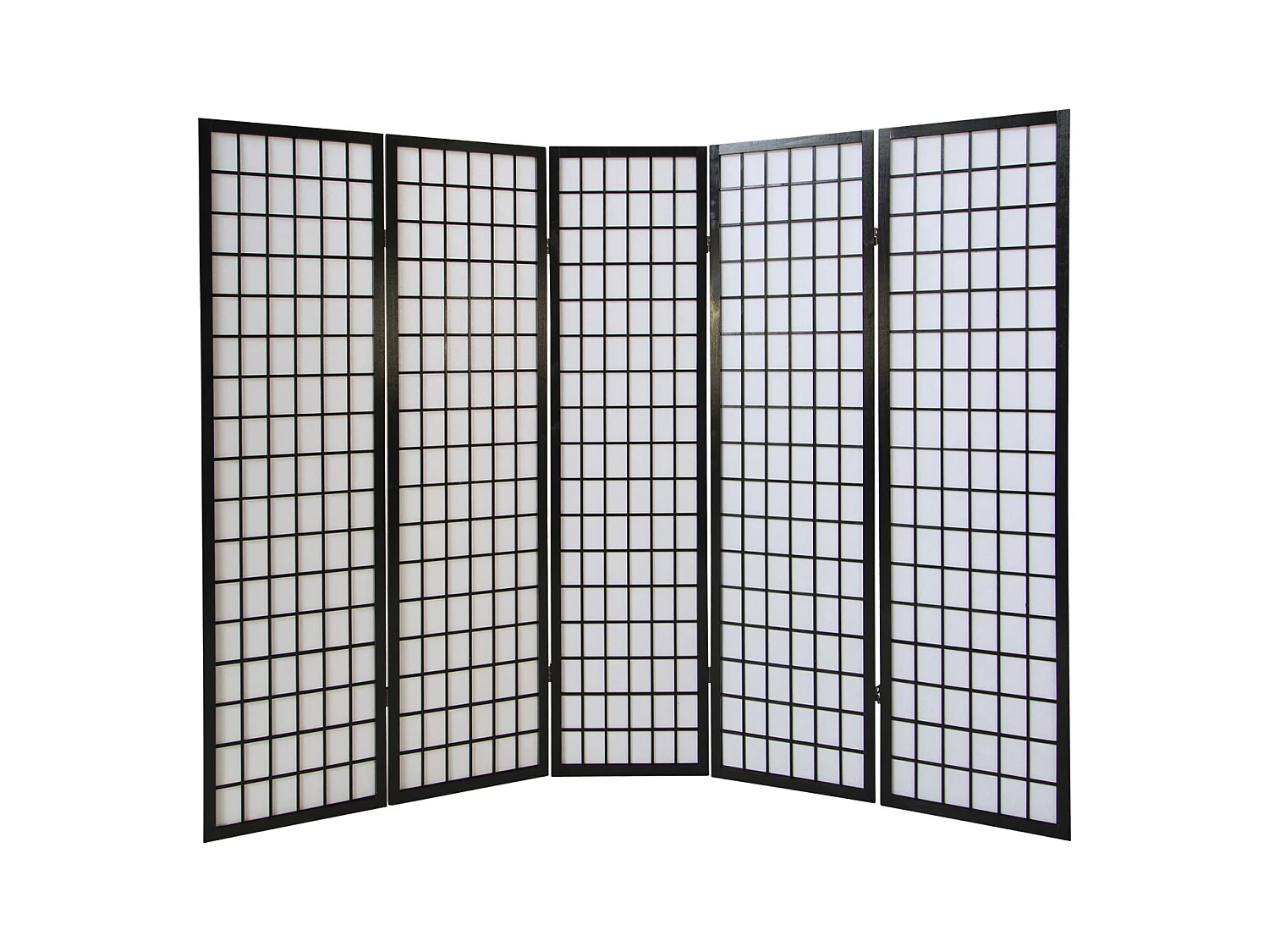 Paravent 175x220x2,2 cm noir Shoji