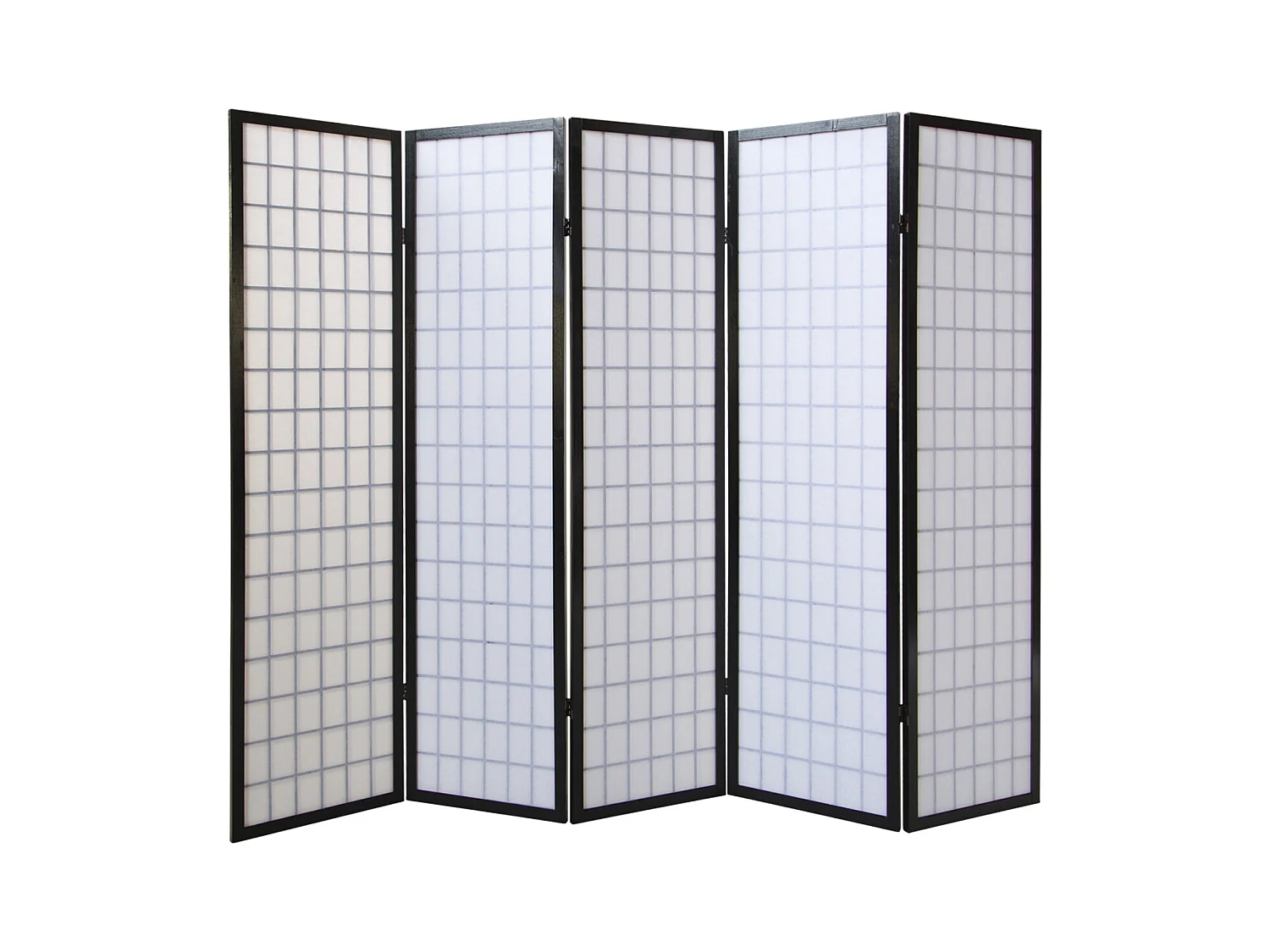 Paravent 175x220x2,2 cm noir Shoji
