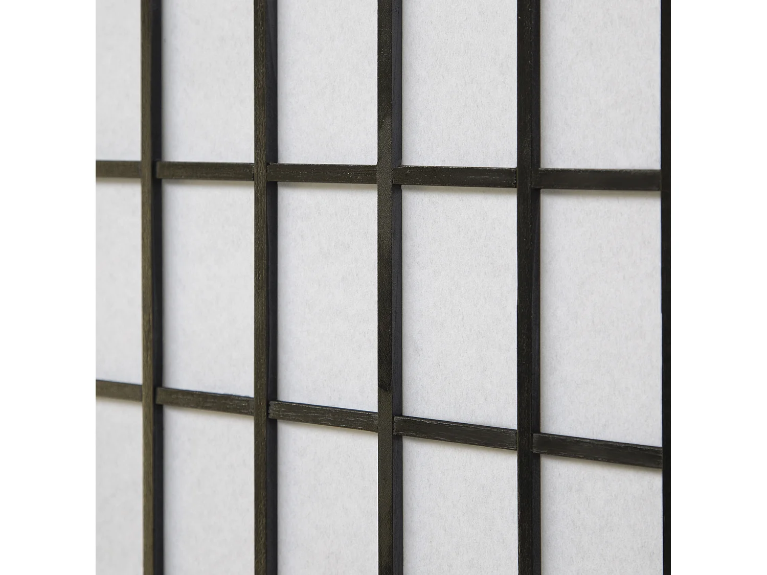 Paravent 175x220x2,2 cm noir Shoji