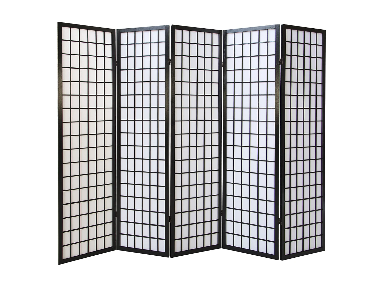 Kamerscheider 175x220x2,2 cm zwart Shoji