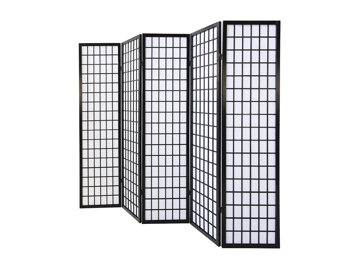 Kamerscheider 175x220x2,2 cm zwart Shoji