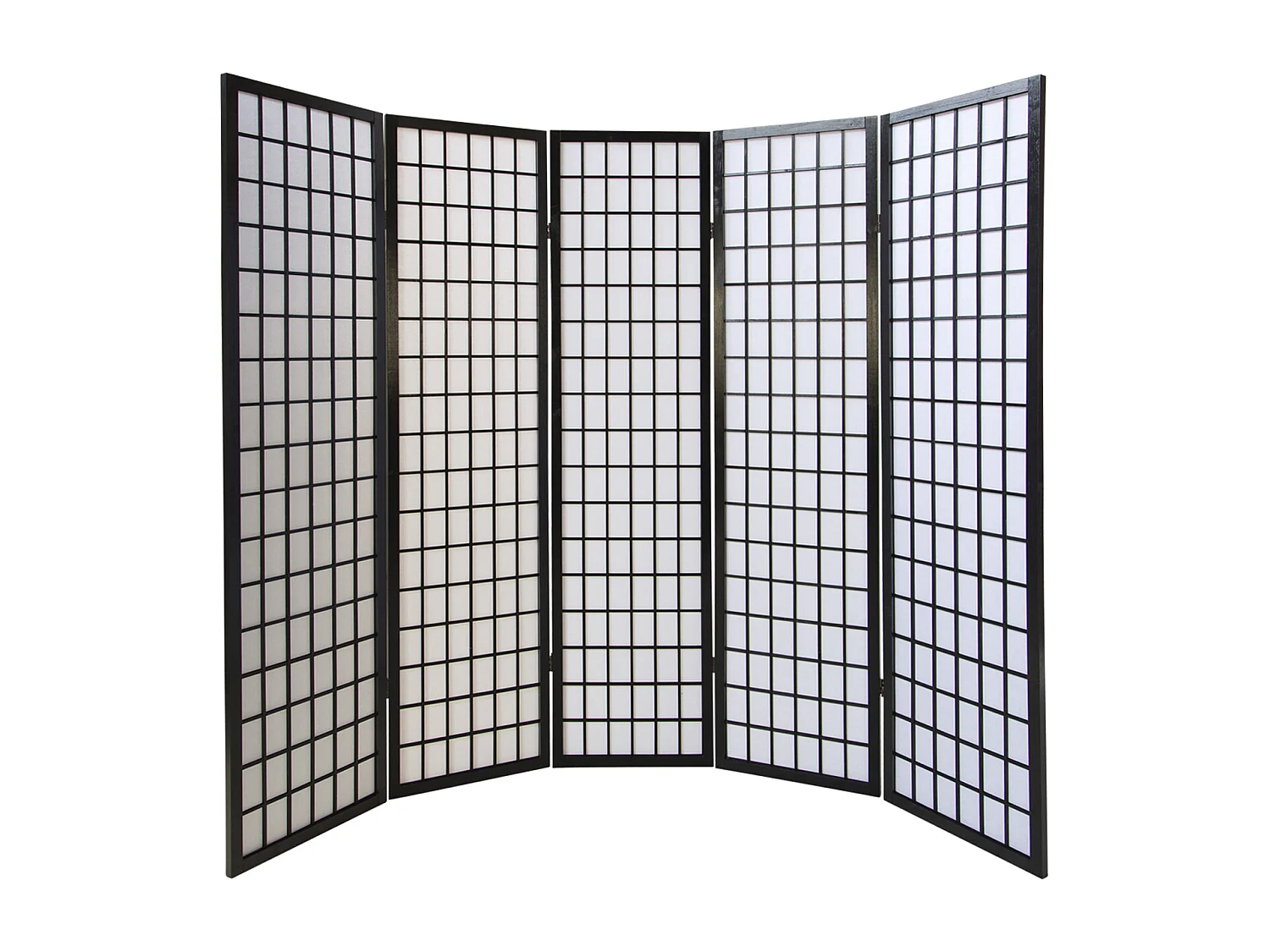 Kamerscheider 175x220x2,2 cm zwart Shoji