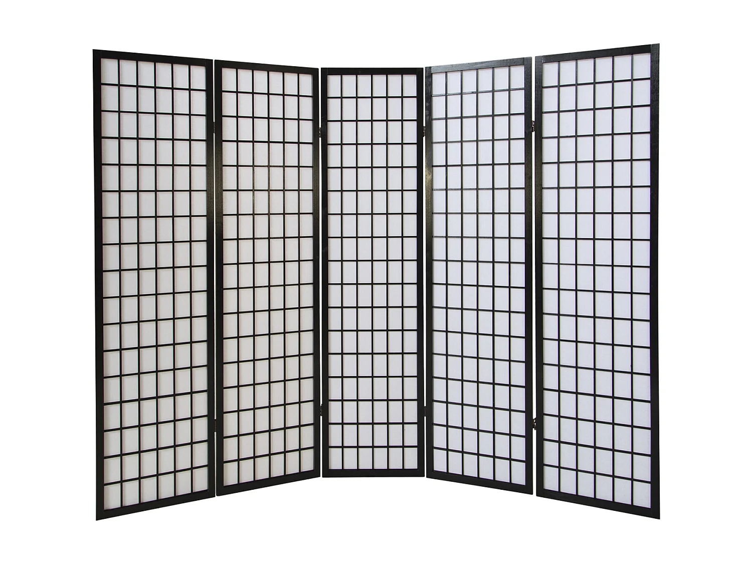 Kamerscheider 175x220x2,2 cm zwart Shoji