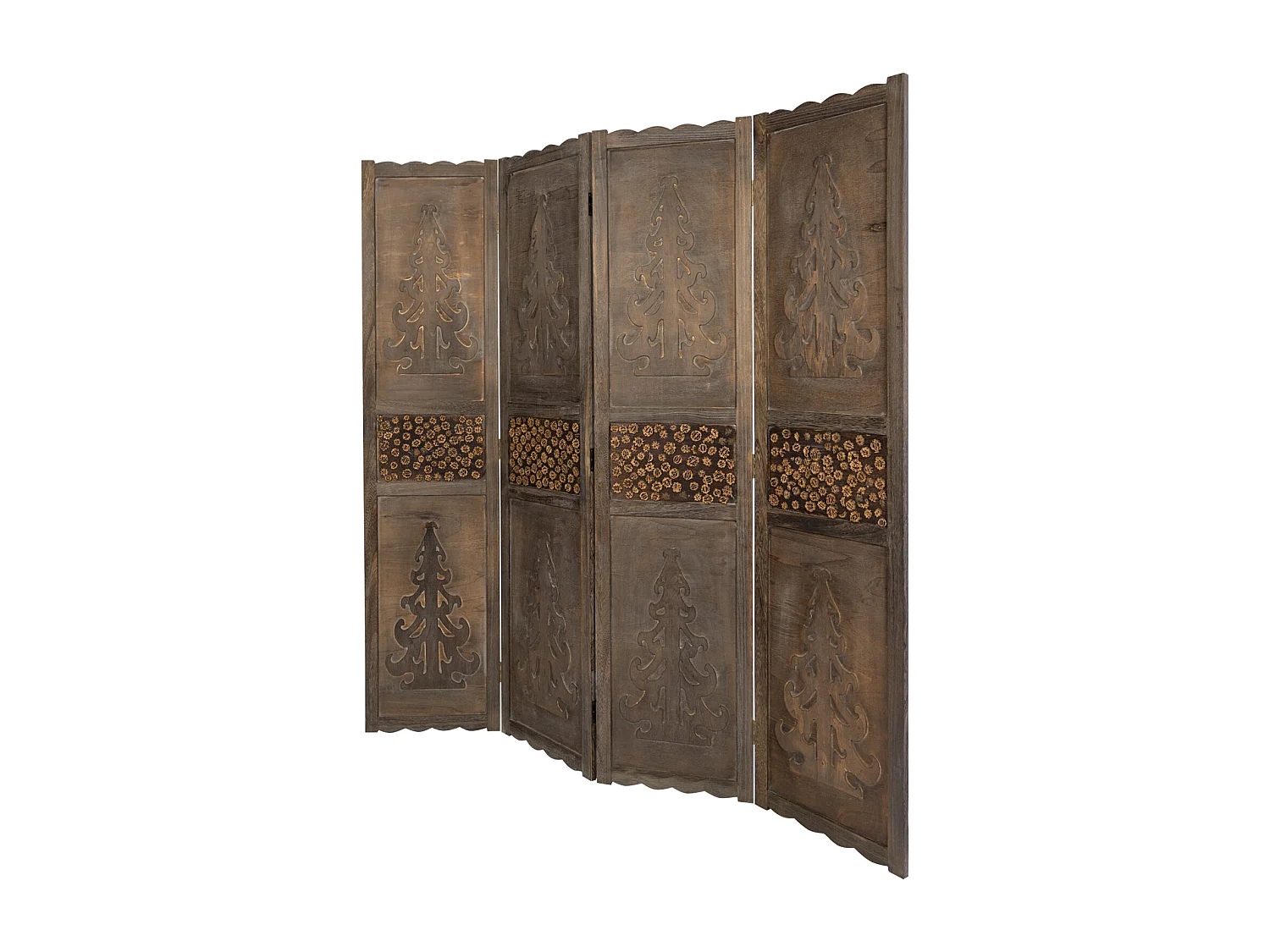 Separador de ambiente 170x160x2 cm Marrón