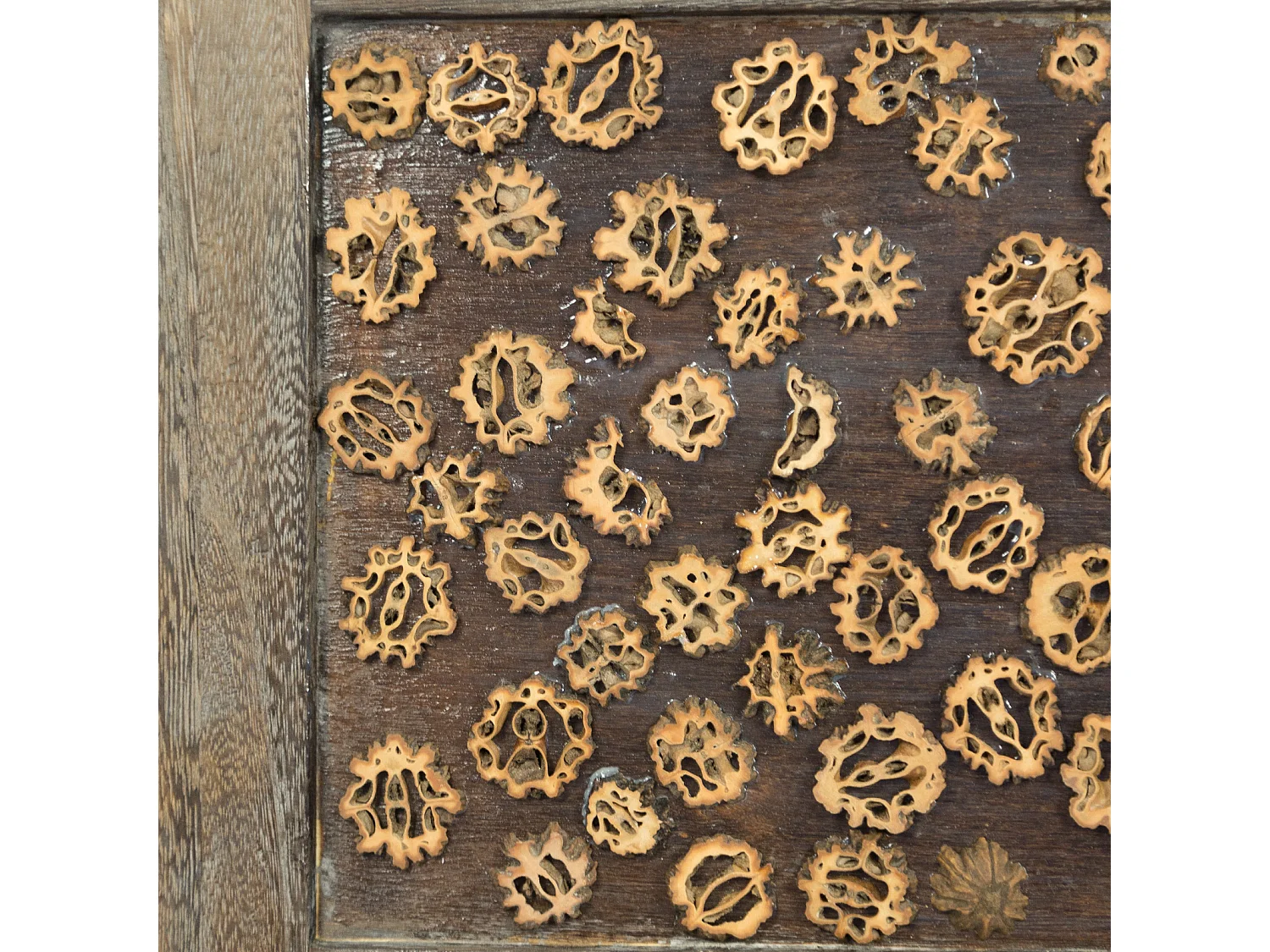 Separador de ambiente 170x160x2 cm Marrón