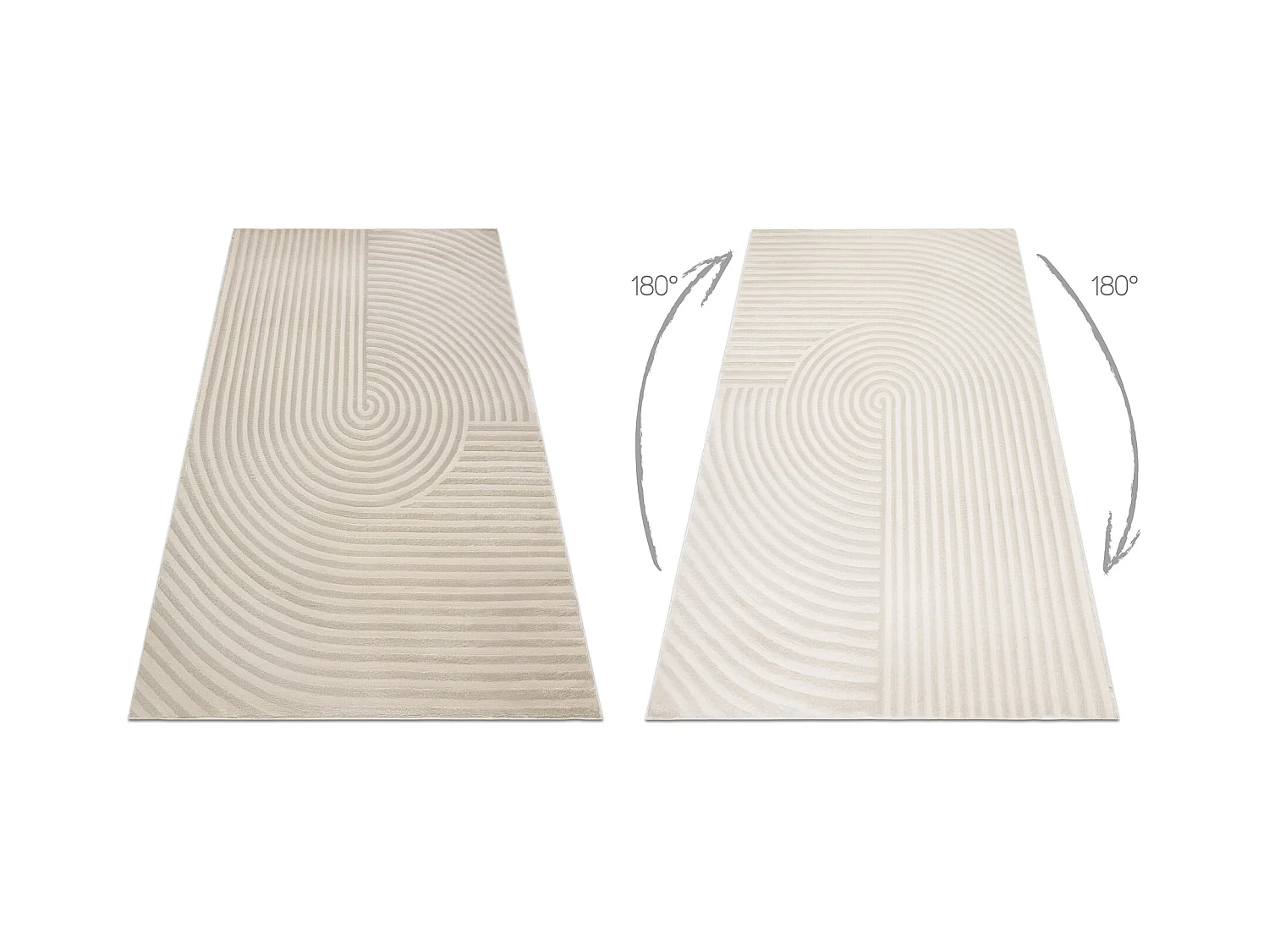 Tapijt BALANCE 1921 taupe - Geometrisch, structureel, glamour 200x290 cm