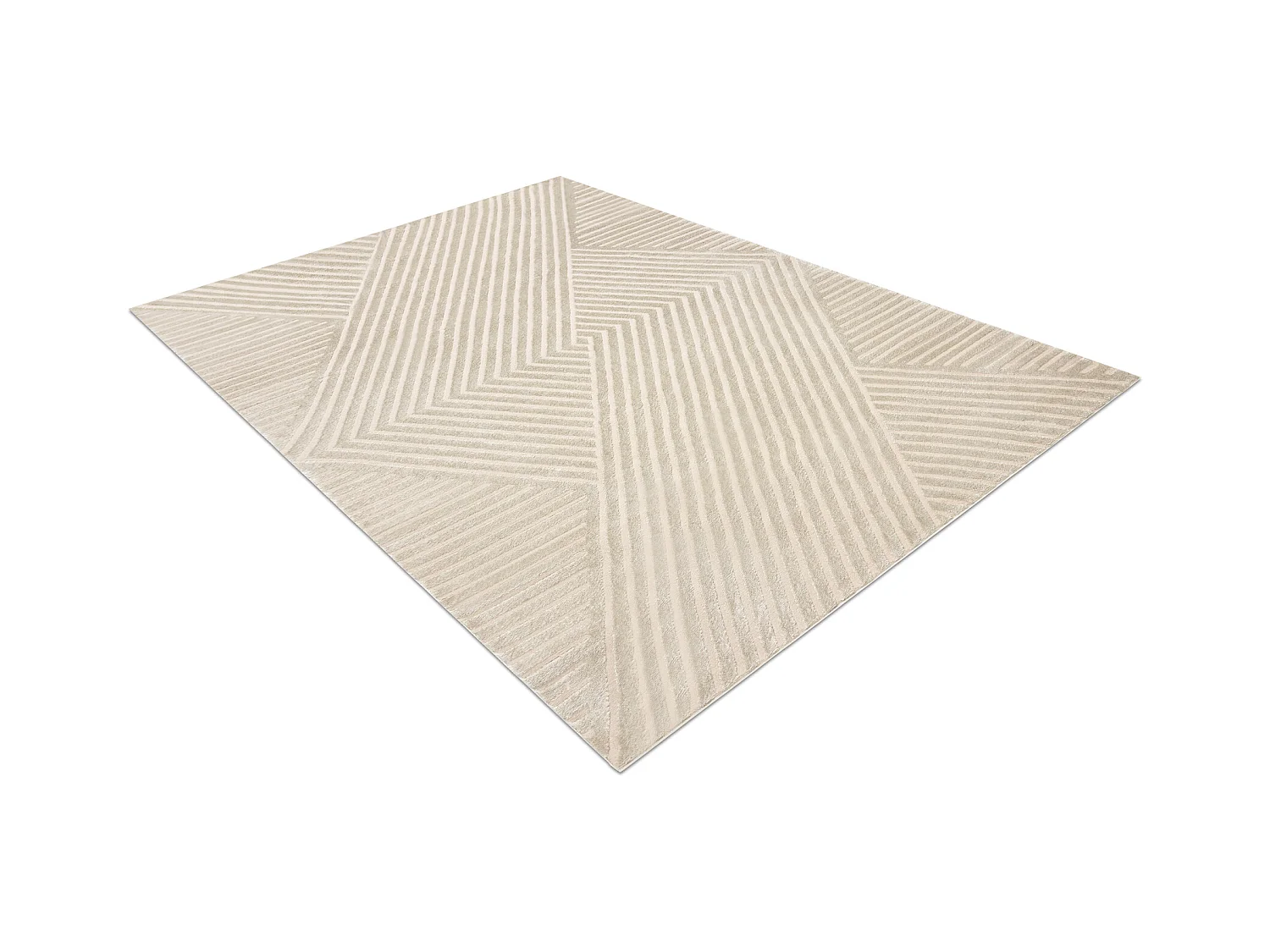 Tapis BALANCE 1503 taupe - Géométrique, structurel, glamour 180x270 cm