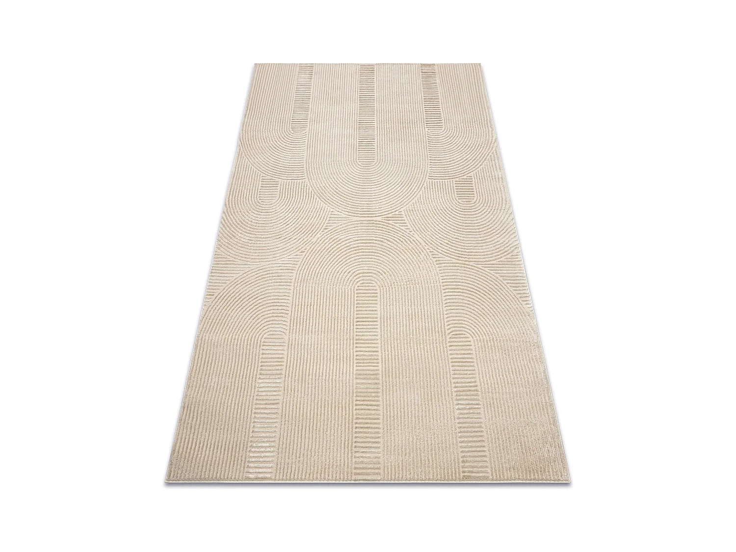 Tapis BALANCE 9086 taupe - Géométrique, structurel, glamour 80x150 cm