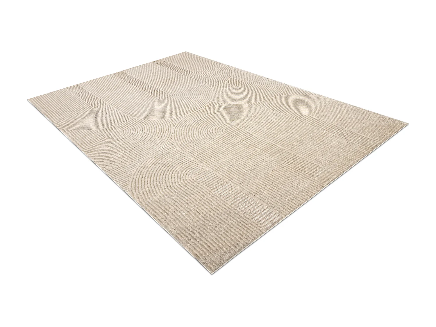 Tapis BALANCE 9086 taupe - Géométrique, structurel, glamour 80x150 cm