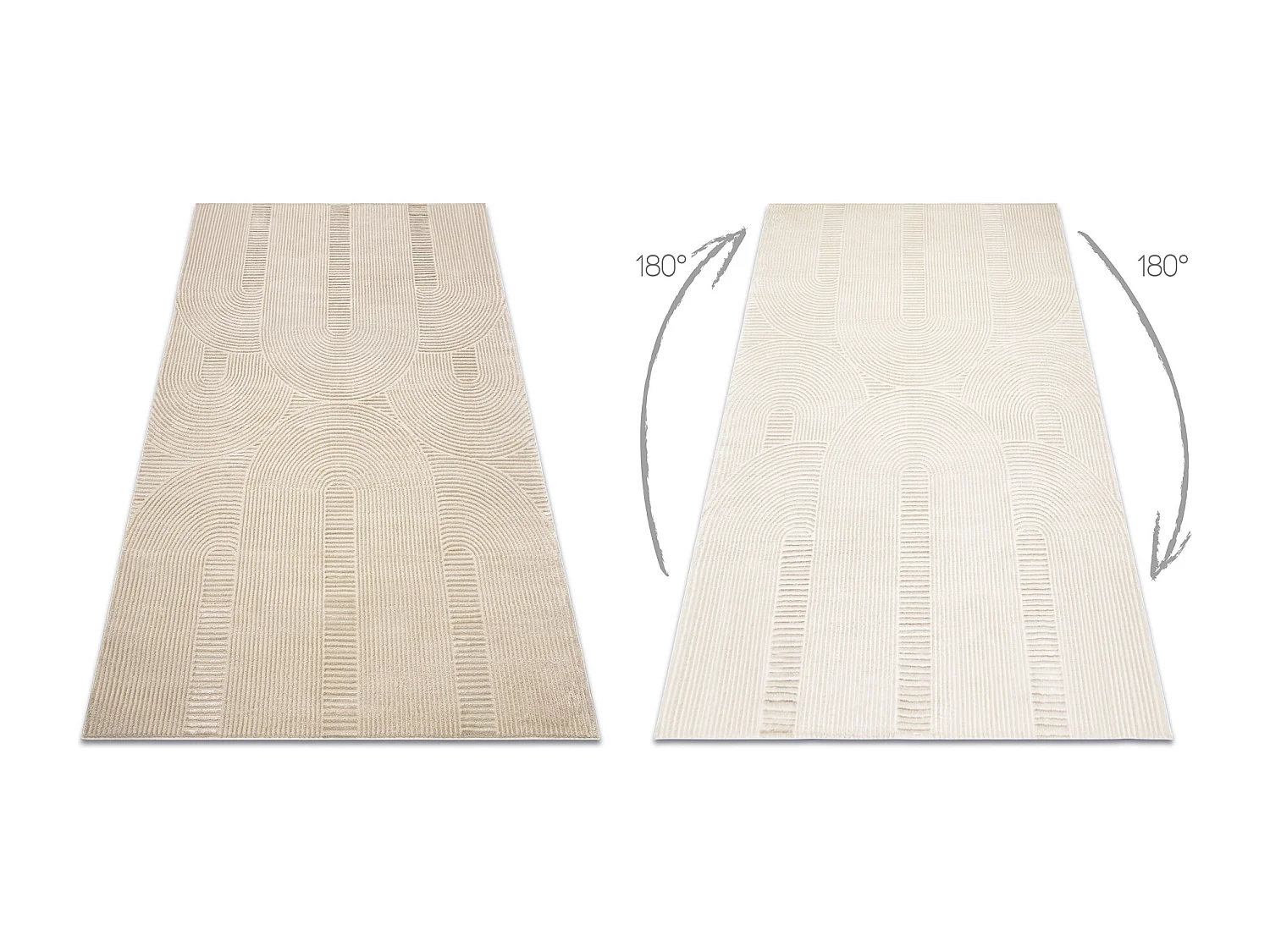 Alfombra BALANCE 9086 taupe - Geométrico, estructural, glamour 240x330 cm