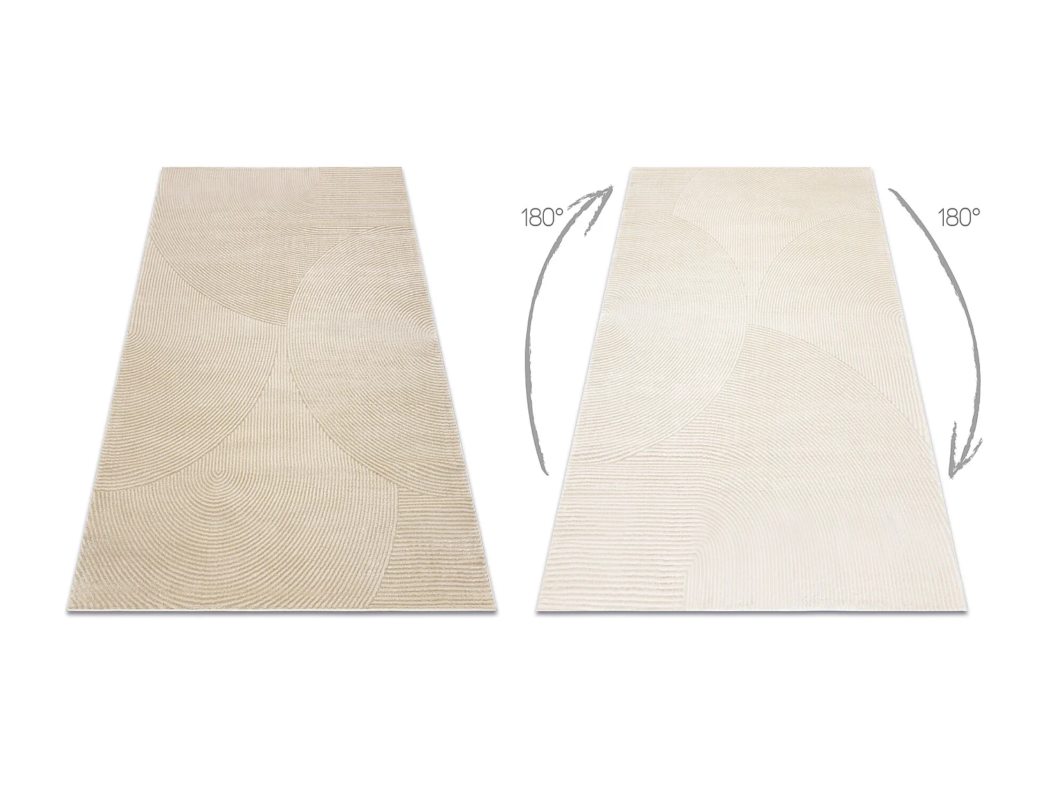 Teppich BALANCE 0194 taupe - Geometrisch, strukturell, glamour 160x220 cm