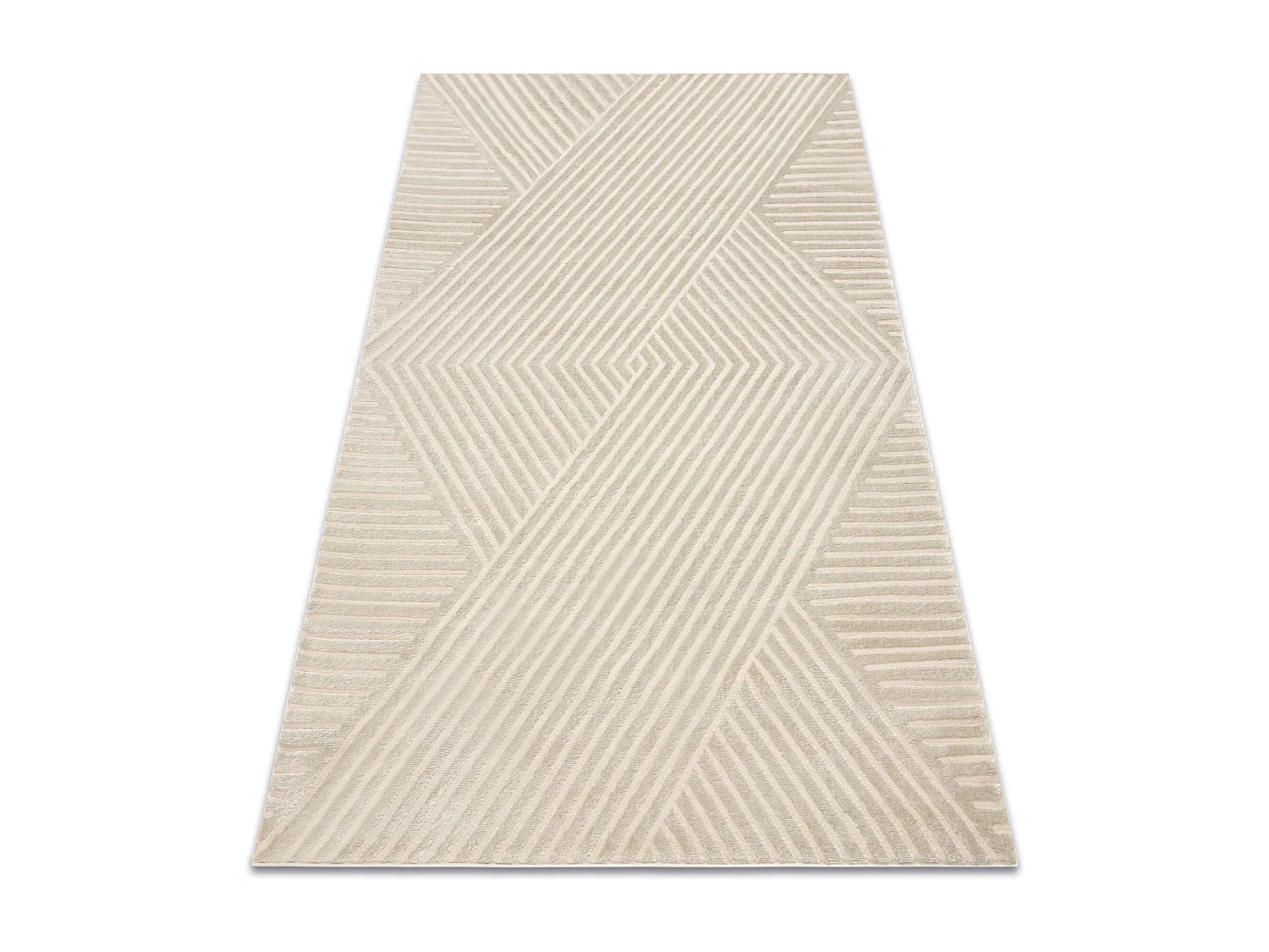 Tapis BALANCE 1503 taupe - Géométrique, structurel, glamour 160x220 cm